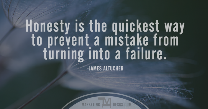 James Altucher quote - honesty