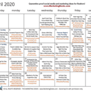 free real estate marketing calendar for realtors