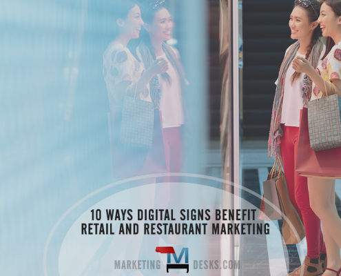 10 Ways Digital Signs Benefit Retail and Restaurant Marketing