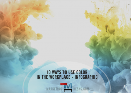 10 ways to use color in the workplace - infographic